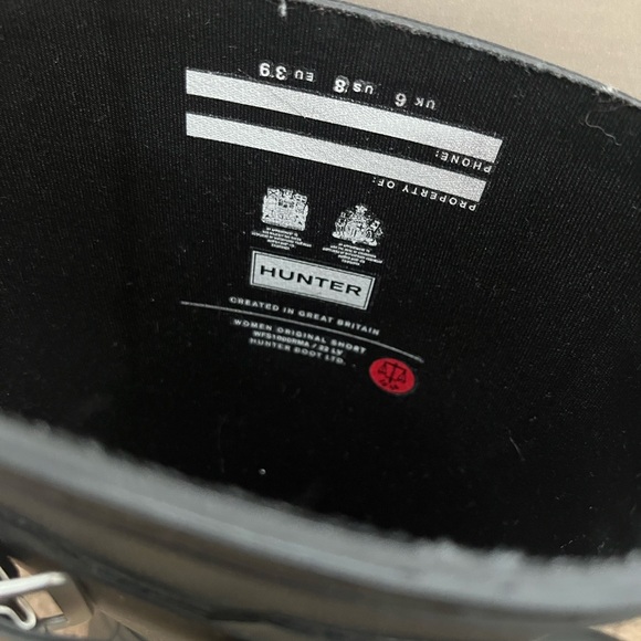 Hunter Classic Black Rain Boots - Picture 3 of 6